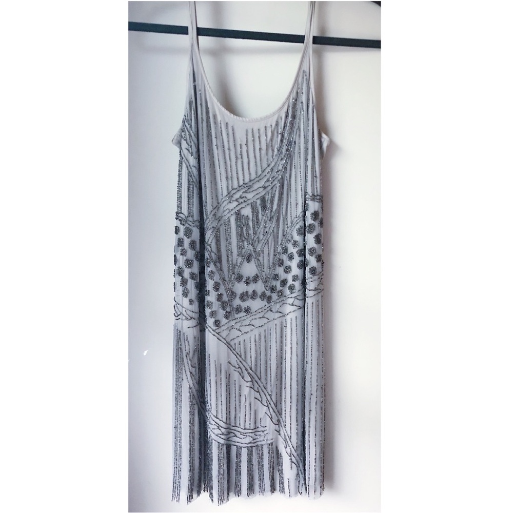Zara flapper style sequined tank dress
